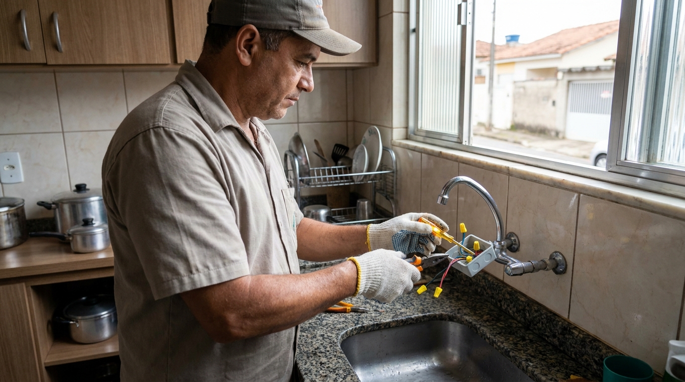 Adequação de Ponto Elétrico no Jardim Ipê, Maringá‑PR