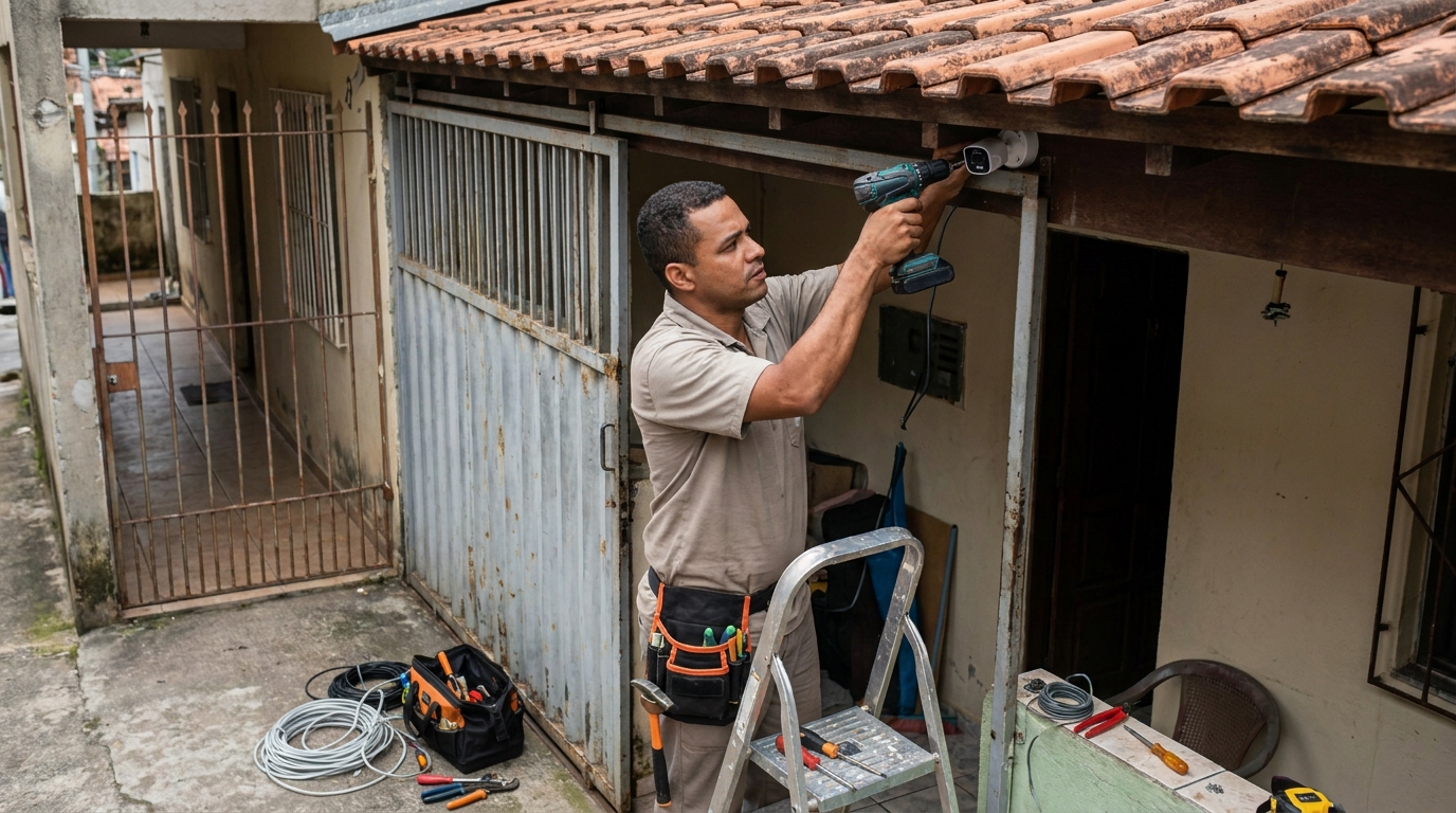 Instalação de Câmera Residencial em Maringá‑PR