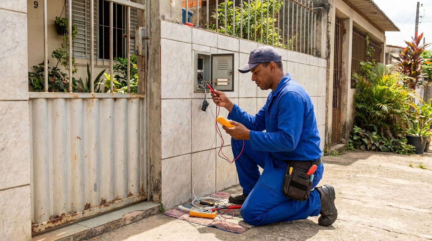 Manutenção de Sistema no Conjunto João de Barro Cidade Canção, Maringá‑PR