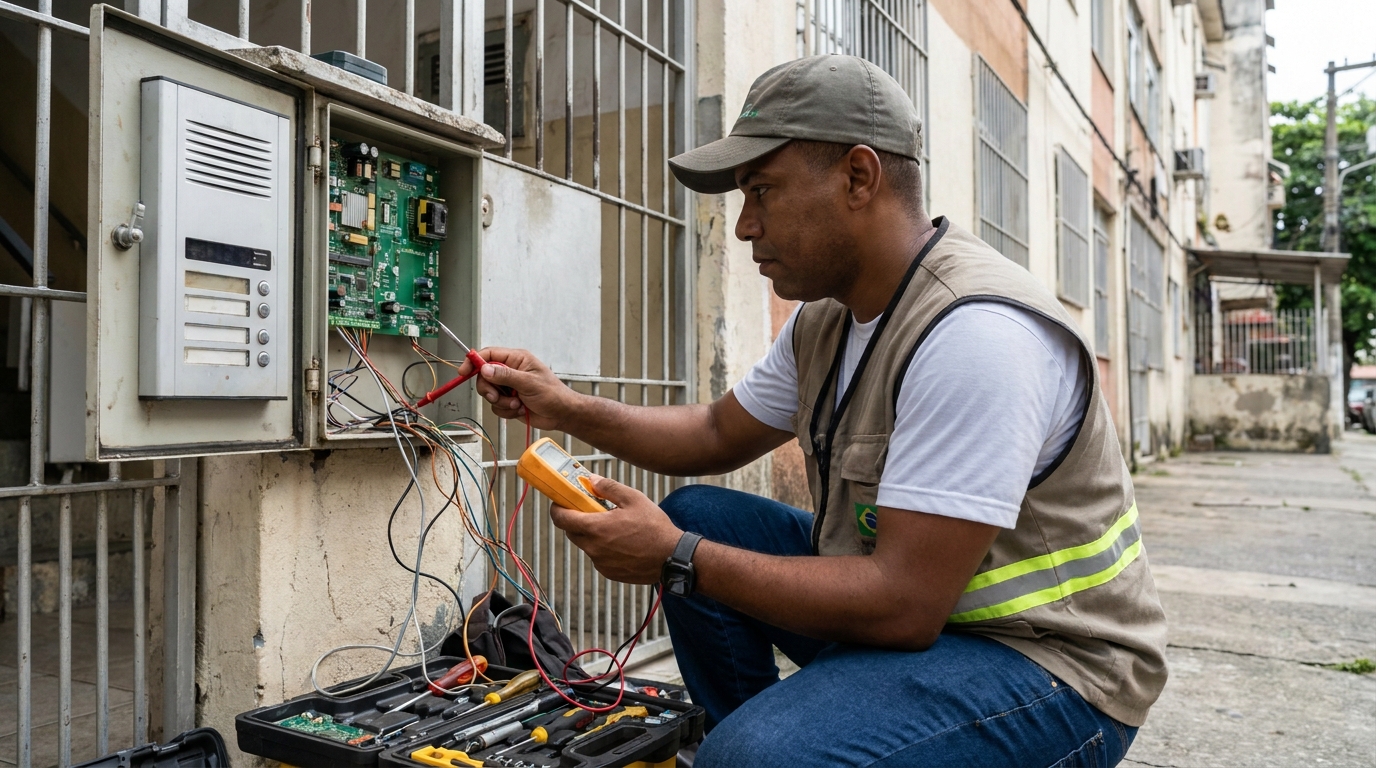 Reparo de Placa e Campainha no Conjunto João de Barro Cidade Canção, Maringá‑PR