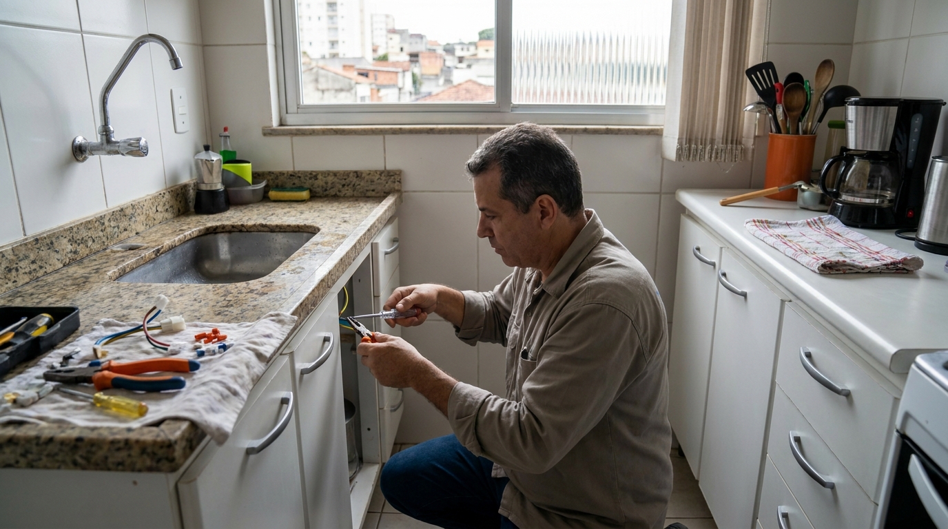 Troca de Torneira Elétrica no Jardim Ipê, Maringá‑PR